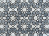 Patrón geométrico de flores y estrellas - Mosaico arabesco