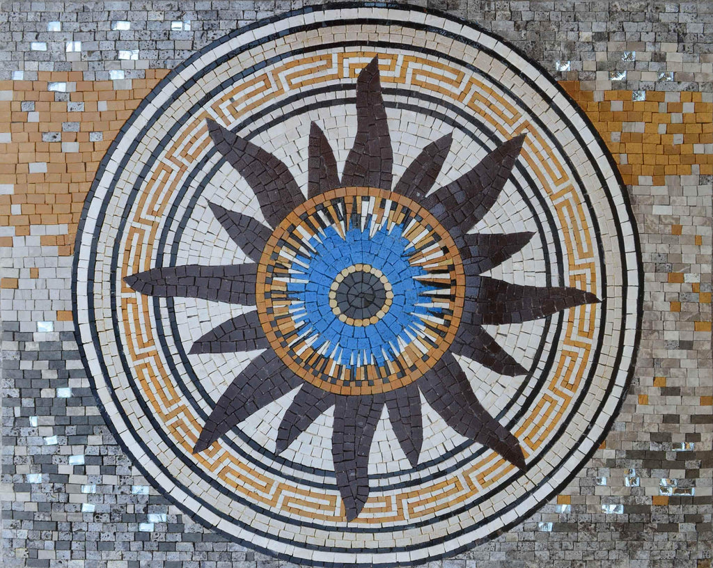 Occhio di Azura - Tappeto a mosaico