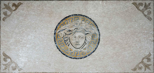 Versace Logo - Mosaic Carpet
