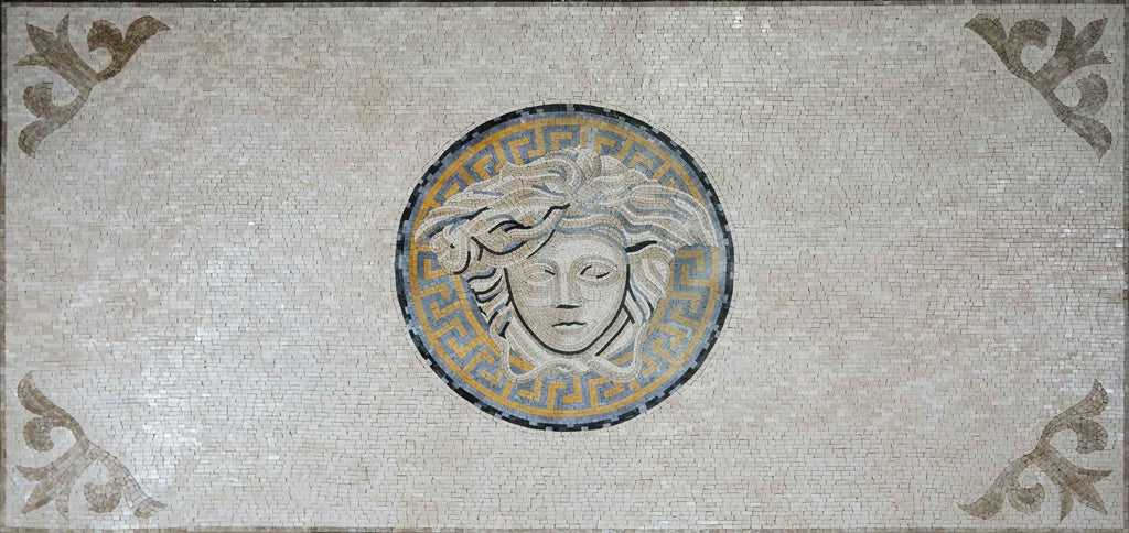 Logo Versace - Tappeto a mosaico