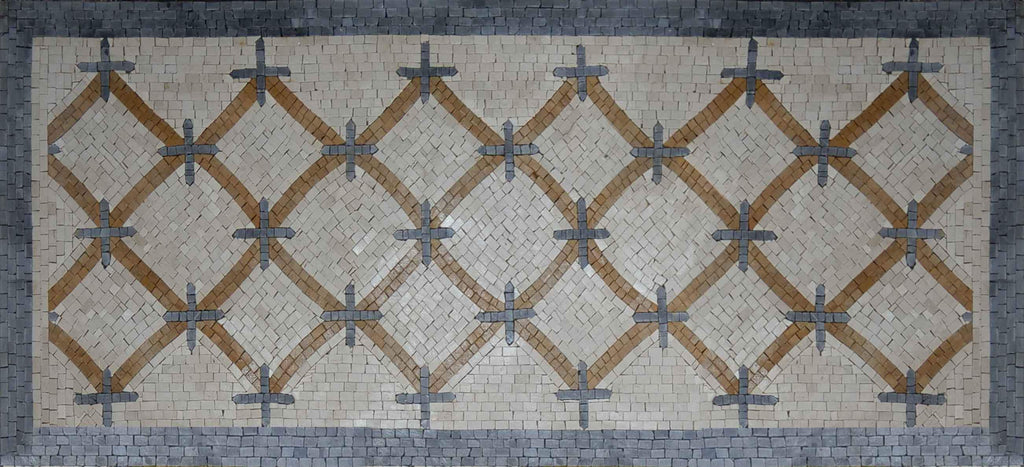 Arte mosaico patrón geométrico