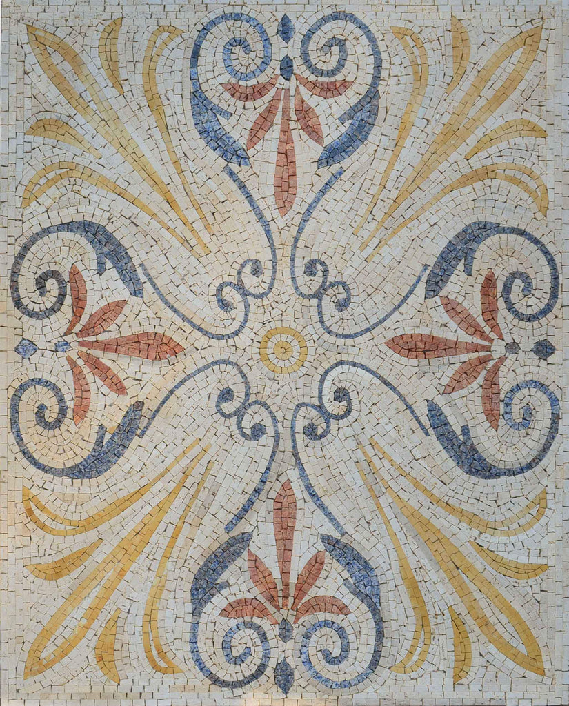 Mosaïque florale géométrique - Anfisa