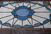 Arte em mosaico inspirada em janelas