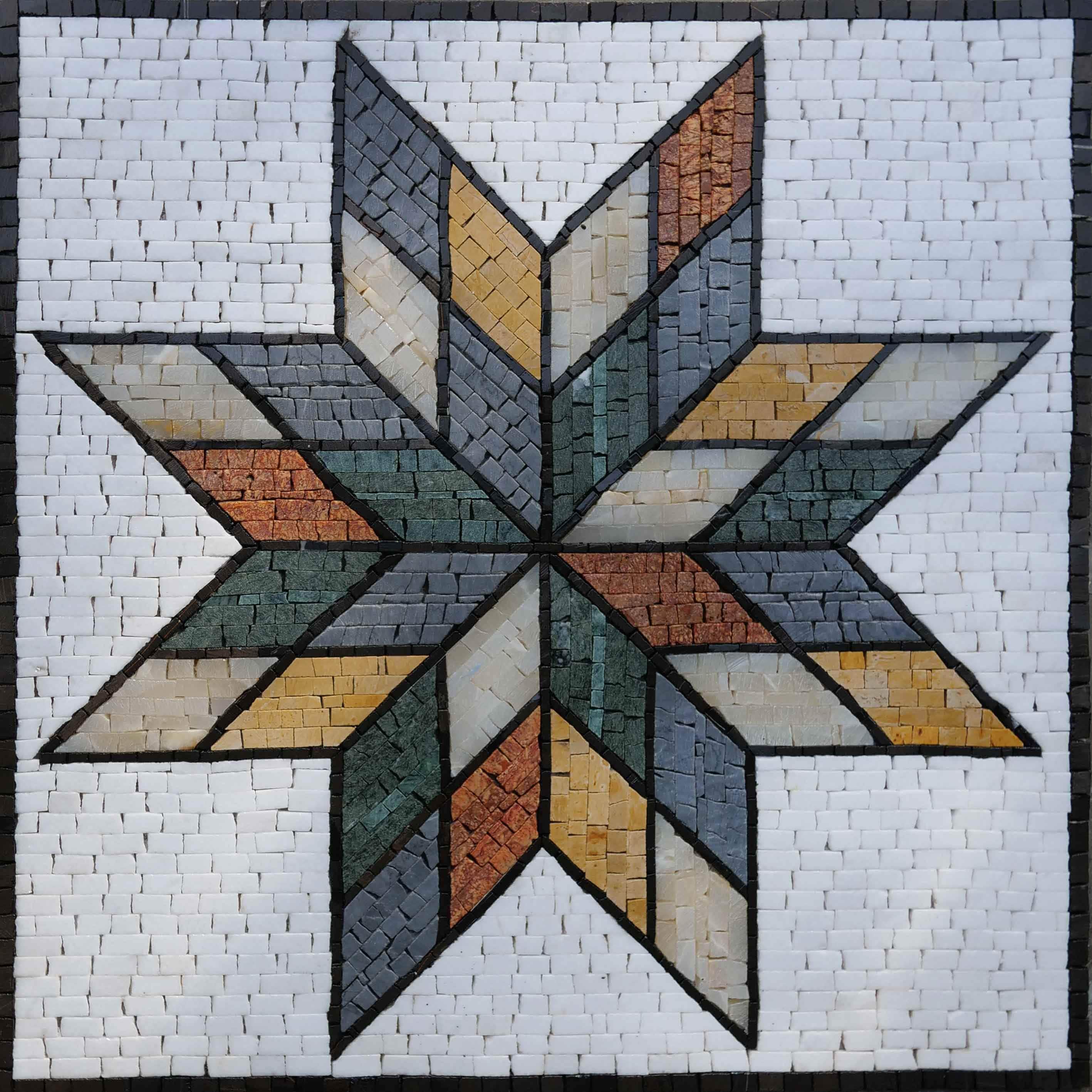 Interlocking Star Moasic Pattern Star I Collection Mosaic Art