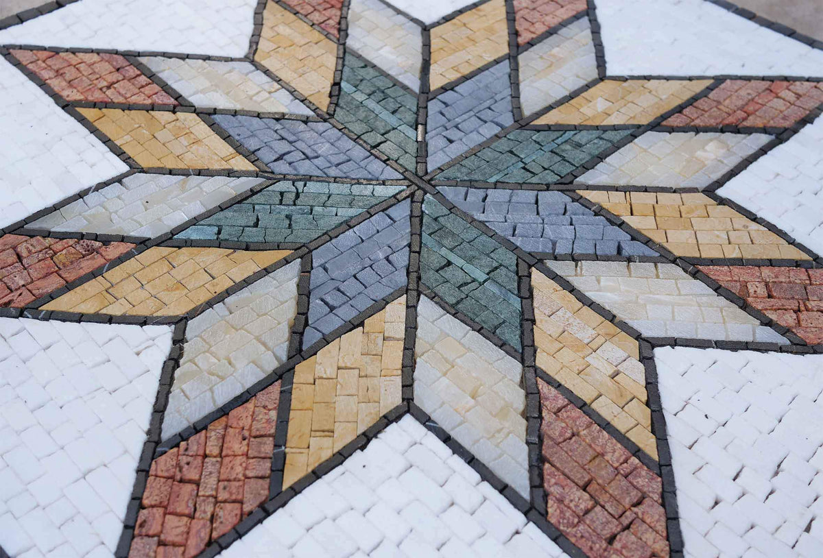 Star Moasic Pattern Star II Mosaic Art - Geometric Style | Mozaico