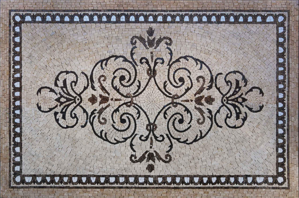 Design elegante de mosaico de mármore - Arya