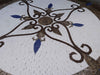 Diseño floral de mosaico de mármol - Jenelle