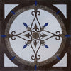 Diseño floral de mosaico de mármol - Jenelle