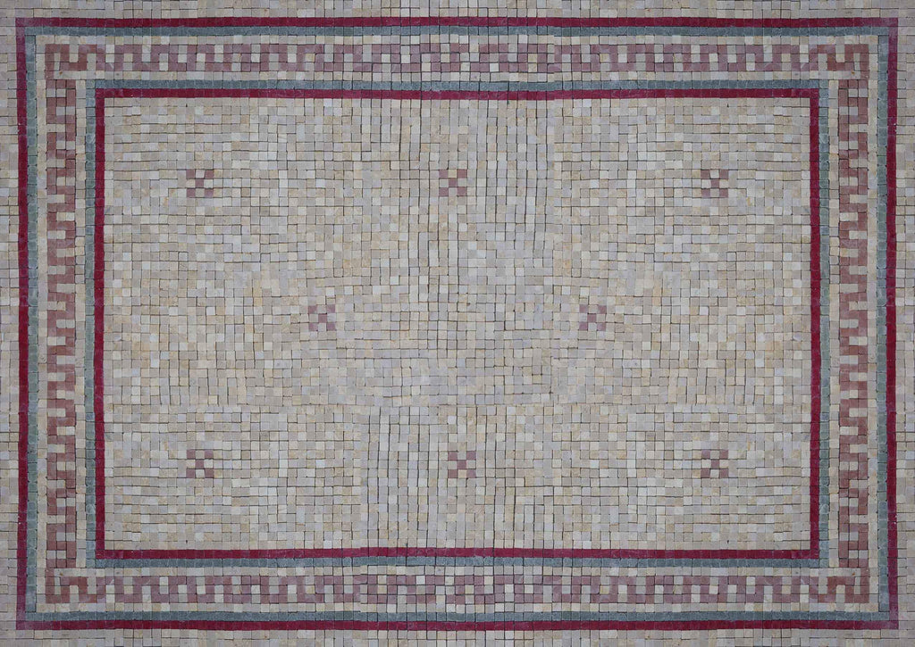 Marble Mosaic Carpet - Rose