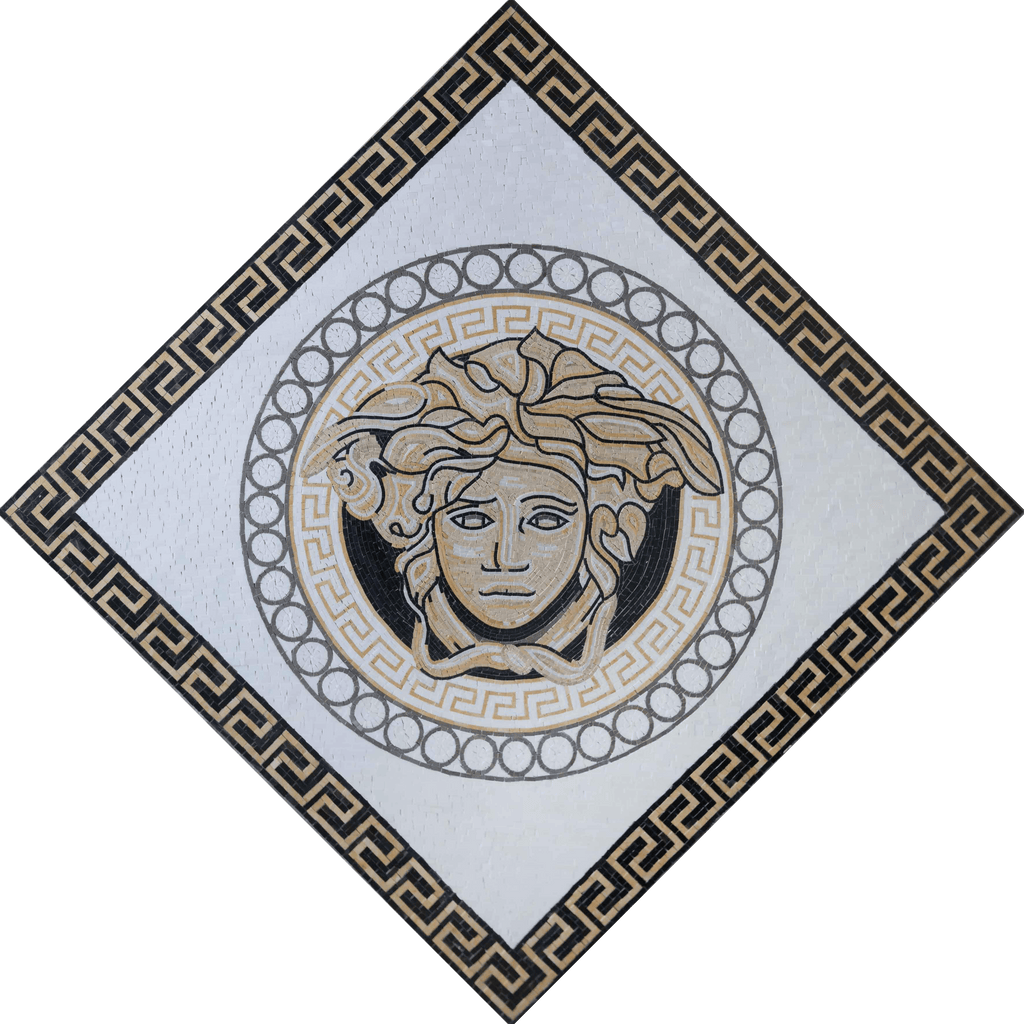 Versace de luxo - diamante de arte em mosaico