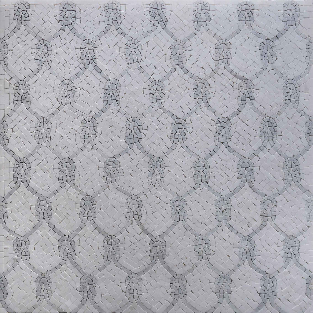 Papel de parede com padrão de mosaico vintage