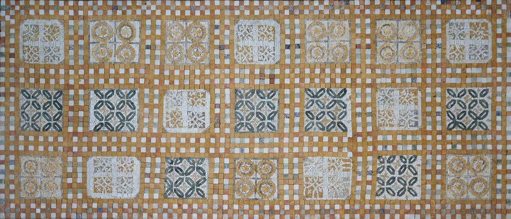 Arte em mosaico geométrico marroquino