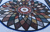 Arte em mosaico - medalhão colorido
