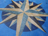 Obra de arte de mosaico romano - Rosa de los vientos