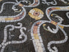 Diseño de arte de pared de mosaico de arabesco geométrico