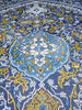Mosaico geométrico rectangular azul