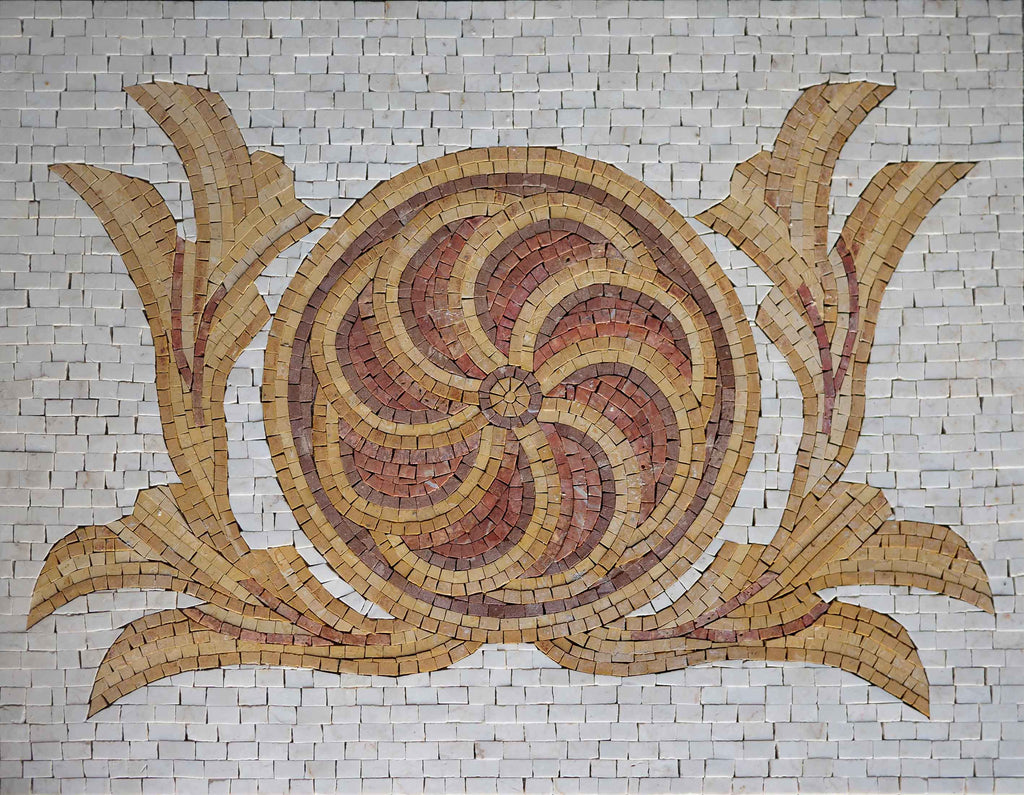 Toque de laranja - Arte em mosaico