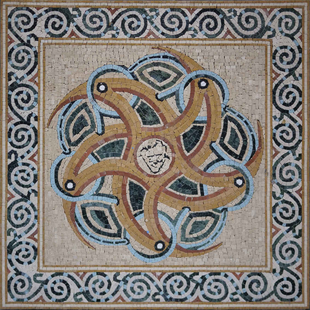 Mosaic Artwork - Geometric Design