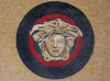Versace Medusa - Mosaic Artwork