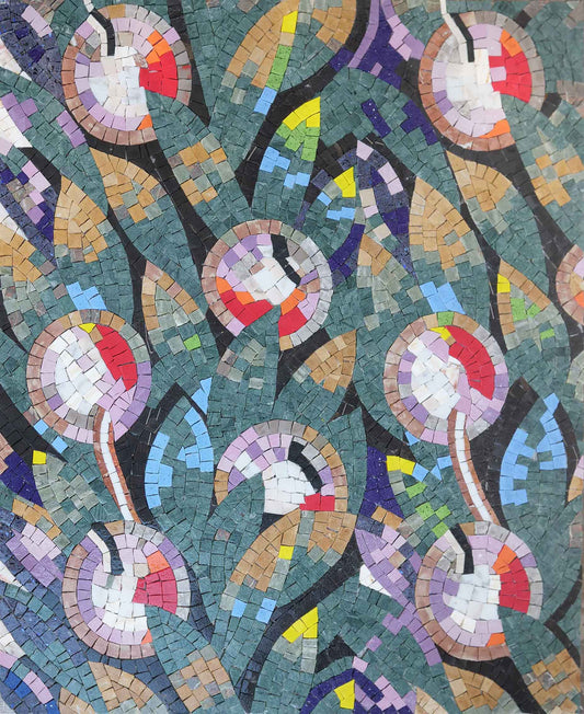 Lovely Flowers - Mosaic Marble