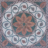 Mosaïque Géométrique - Centre Floral Médaillon