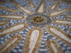 Arte em mosaico geométrico - sol chave grego
