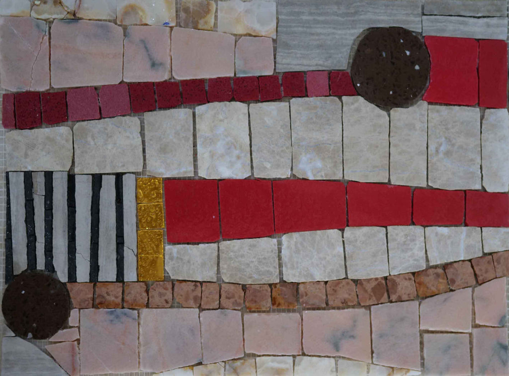 Mosaico abstracto - Camino a casa