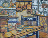 Cucina parigina - alzatina in mosaico | Cibo e bevande | Mozaico