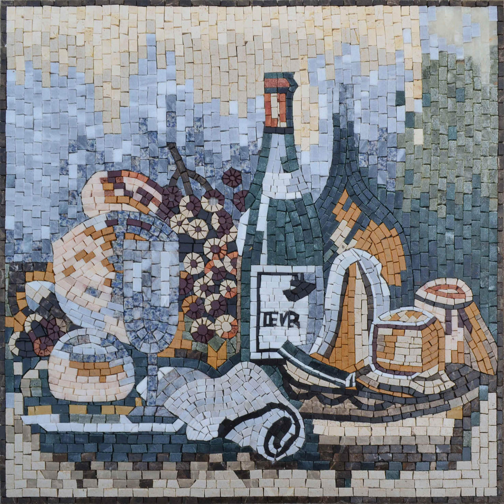 Contemporaneo Vino I - Mosaic Wine Art | Food and Drink | Mozaico