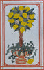 Arte de pared de mosaico - El árbol de limón