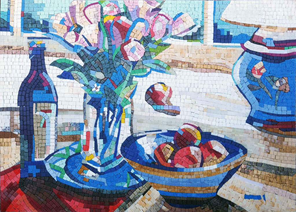 Colores del hogar - Arte de pared de mosaico