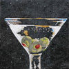 Schmutzige Martini-kundenspezifische Mosaik-Kunst