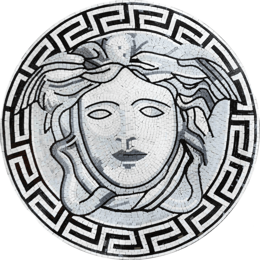 Mosaik illustratives Medaillon Versace