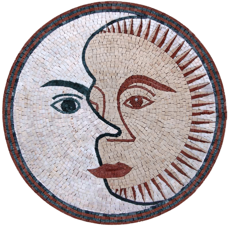 Luan - Mond-u. Sonne-Mosaik-Grafik