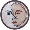 Luan - Arte del mosaico de la luna y el sol