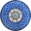 Blue Sola II - Sun Mosaic Medallion