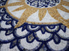 Mosaik Wandkunst - Medaillon Sonne