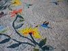 Medaglione Mosaic Art - Uccelli e alberi