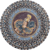 Ruota del mosaico in marmo della vittoria