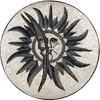 Celesse II - Sonne & Mond-Mosaik-Medaillon