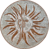Celesse III - Sonne & Mond-Mosaik-Medaillon