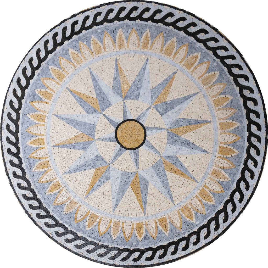 Oceanus - Medallón Mosaico Náutico