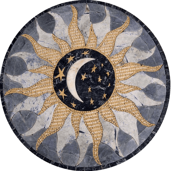Celia - Moon & Sun Mosaic - Mesh Backing