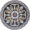 Millicent IV - Medallón de arte mosaico botánico
