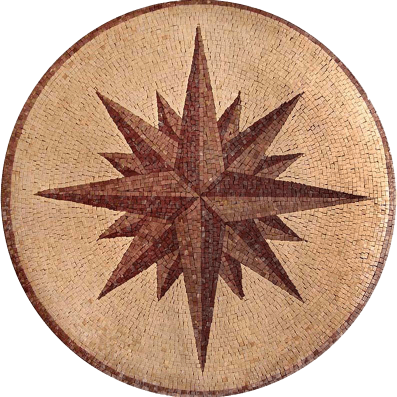 Gea - Medallón Mosaico Brújula
