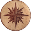 Gaea - Kompass-Mosaik-Medaillon