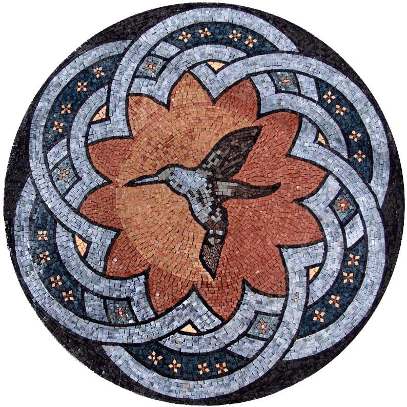 Medallón Mosaico Arte - Charm Bird
