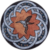 Medalhão Mosaic Art - Charm Bird