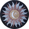 Najm - Medalhão Mosaico da Lua e do Sol