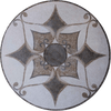 Tangiers I - Geometric Mosaic Medallion
